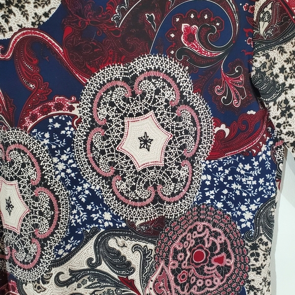 💚 3 For $15 💚Rue Juju Woman’s Shirt Large  Floral Lightweight Blouse Top - Picture 5 of 5